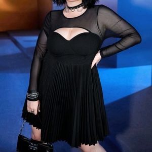 Pleated Dress - Plus